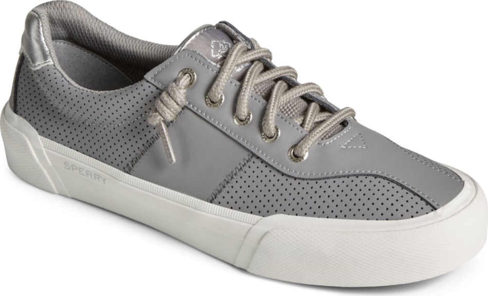 SeaCycled Soletide Racy Metallic Sneaker Grey Sperry