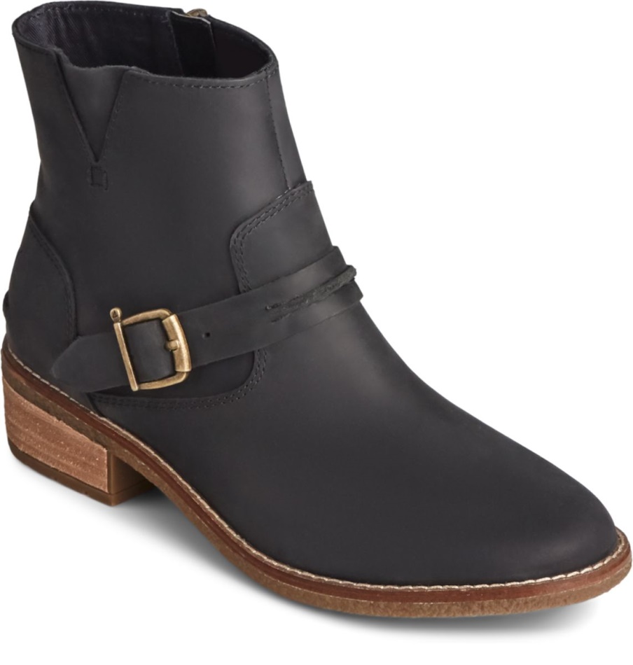 Seaport Storm Short Shackle Boot Black Sperry