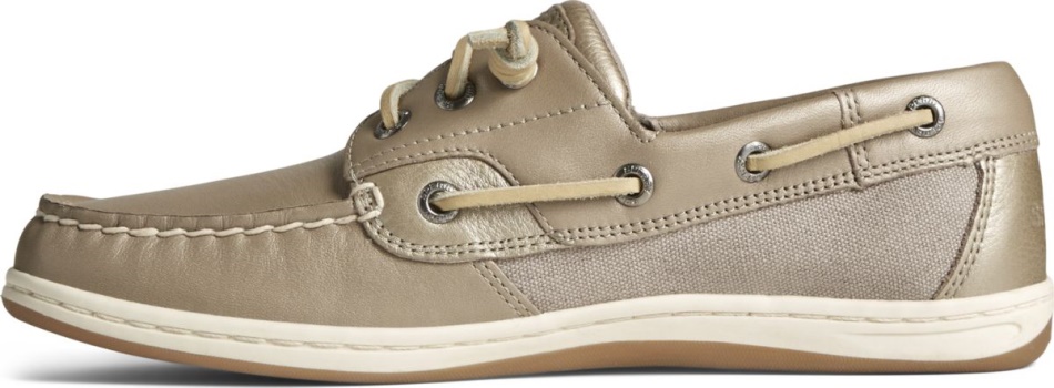 Songfish Pearlized Boat Shoe Taupe Sperry