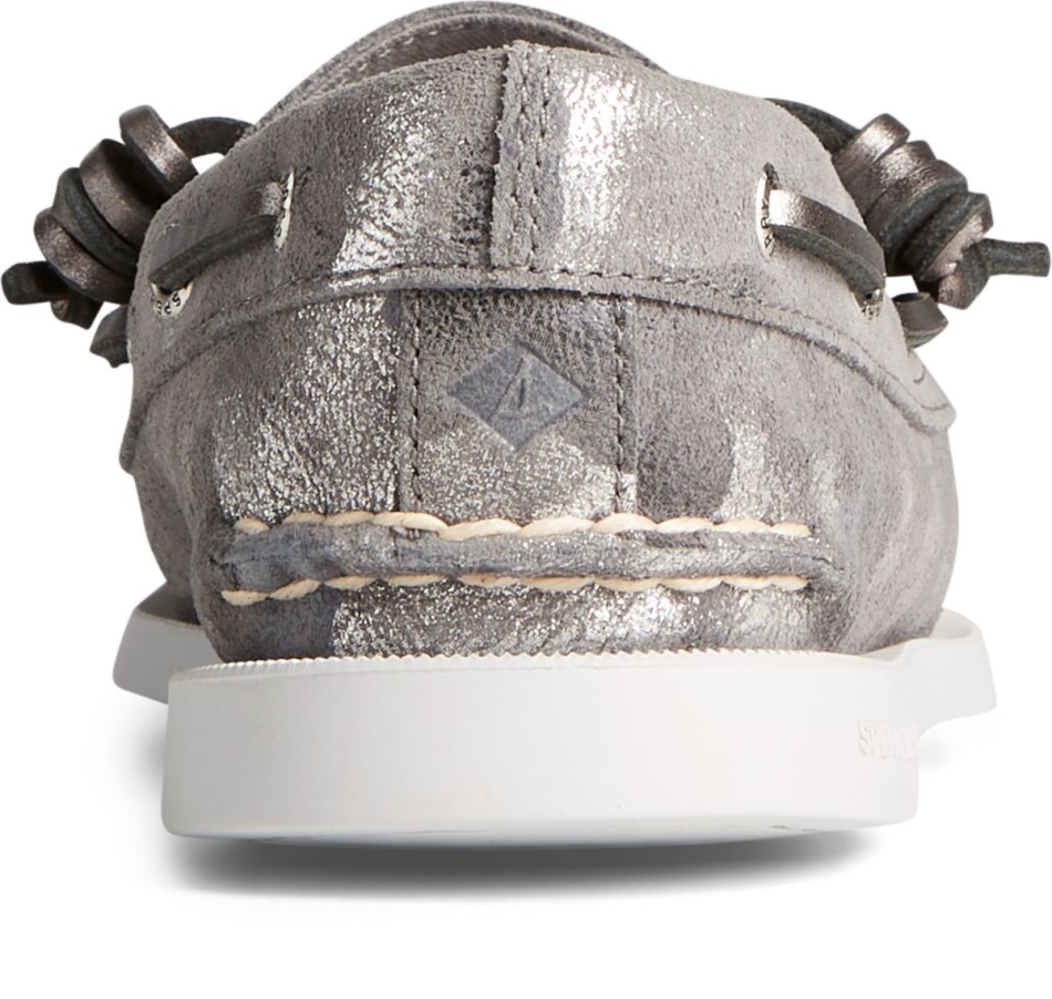 Sperry Authentic Original 2-Eye Vida Metallic Camo Boat Shoe Grey Multi