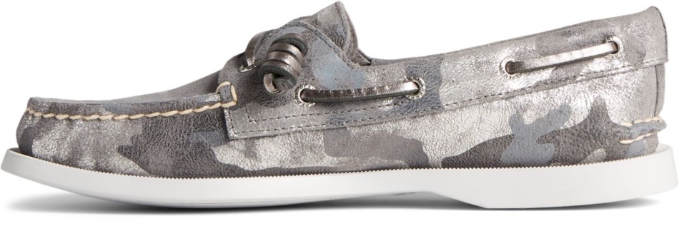 Sperry Authentic Original 2-Eye Vida Metallic Camo Boat Shoe Grey Multi