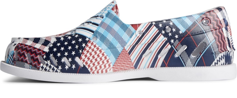 Sperry Authentic Original Float Americana Madras Boat Shoe Multi