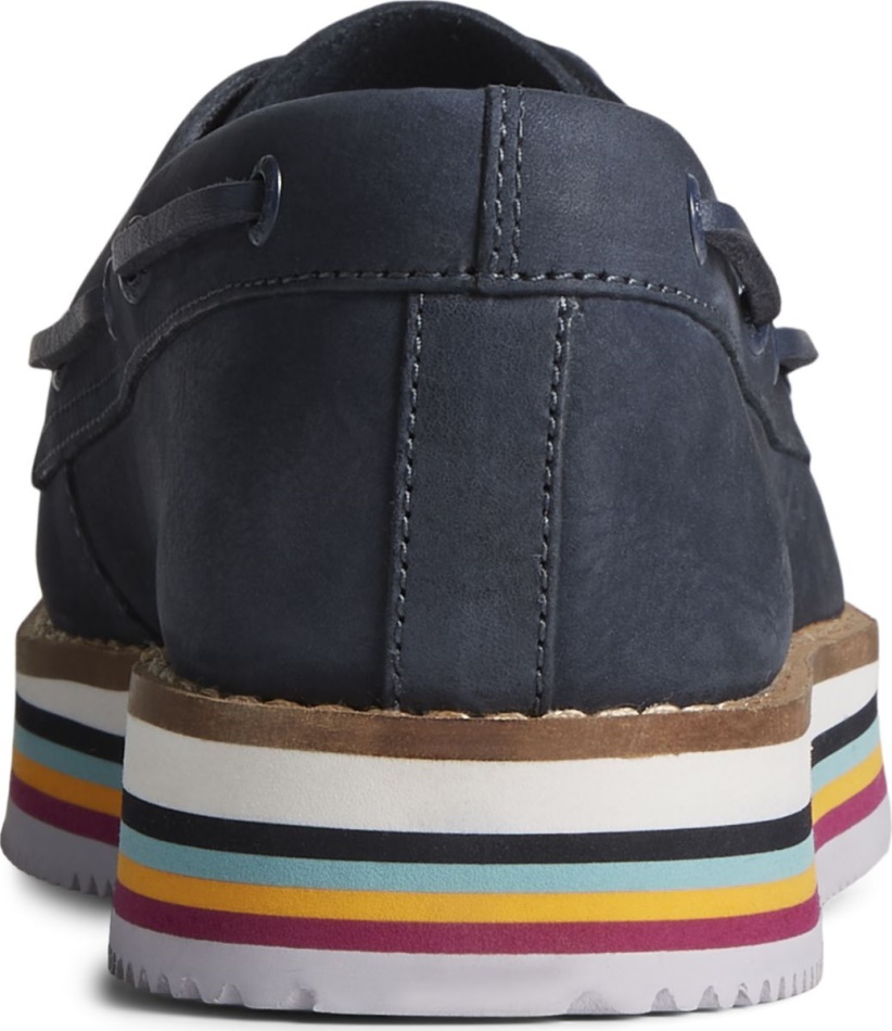 Sperry Authentic Original Stacked Boat Shoe Navy