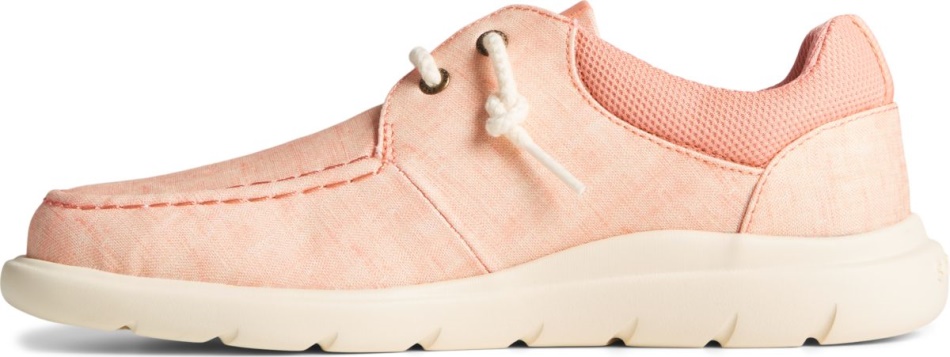 Sperry Captain\s Moc Chambray Loafer Peach