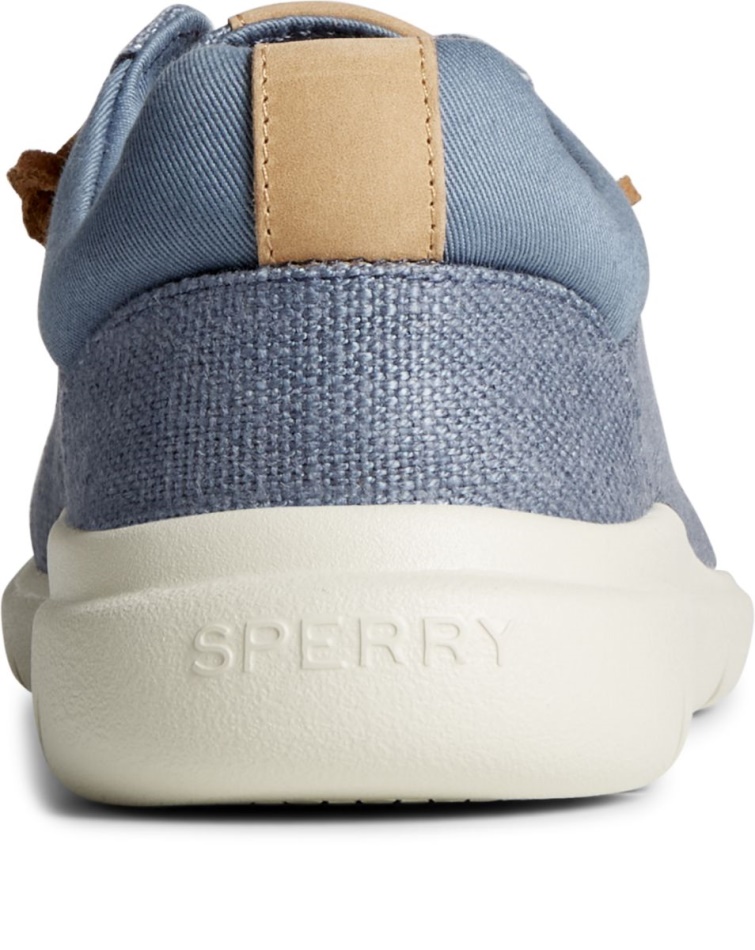 Sperry Captain\s Moc Hemp Slip On Blue