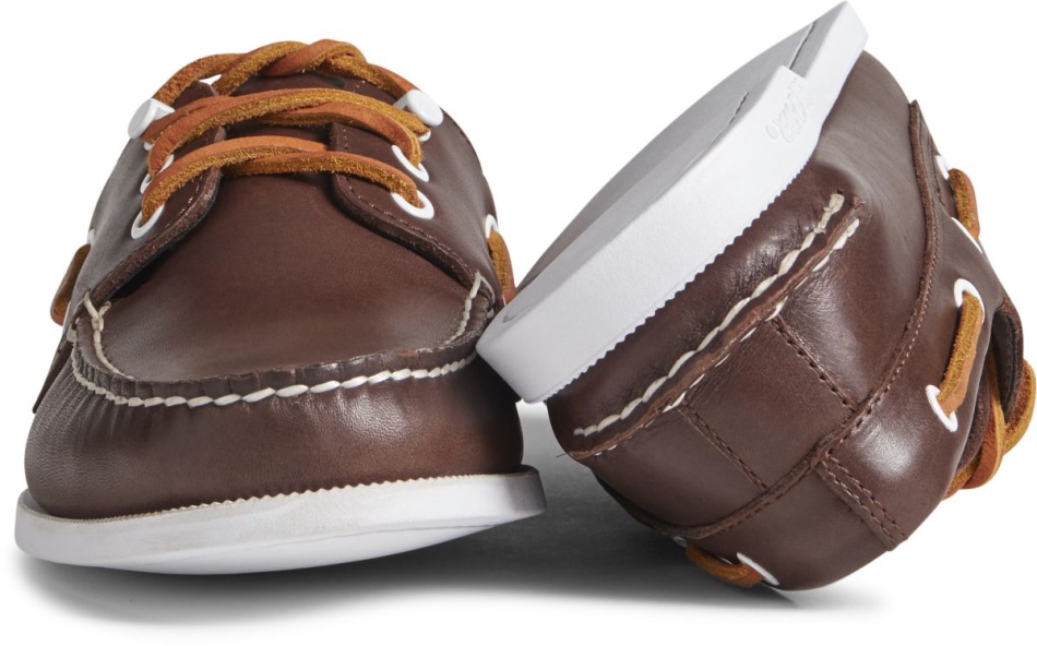 Sperry Cloud Authentic Original 3-Eye Leather Boat Shoe Classic Brown