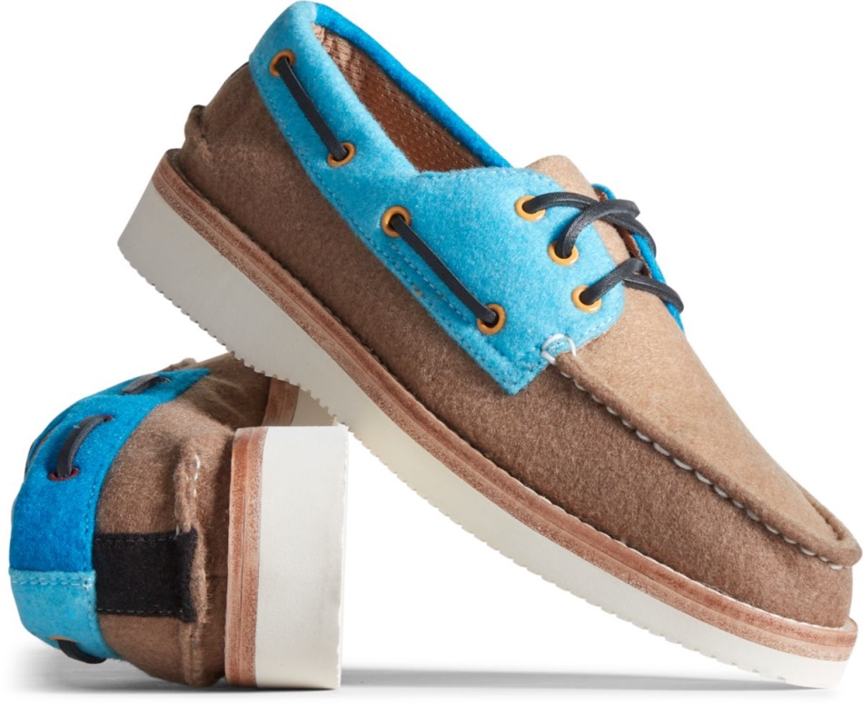 Sperry Cloud Authentic Original Lug 3-Eye PETT Felt Boat Shoe Multi