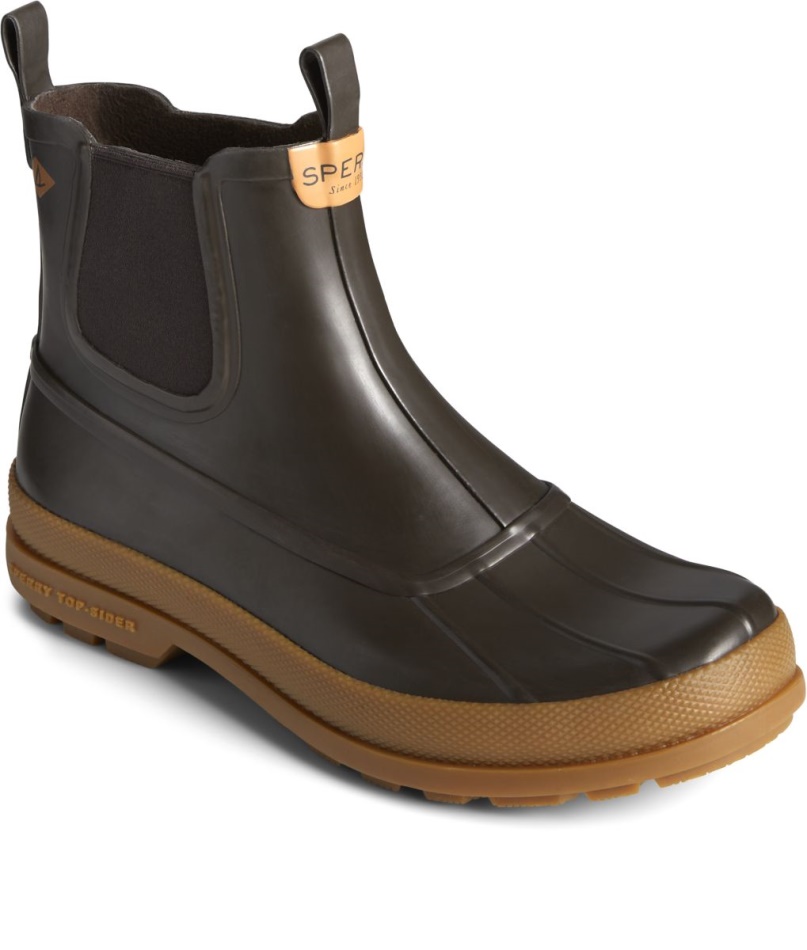 Sperry Cold Bay Rubber Chelsea Boot Brown