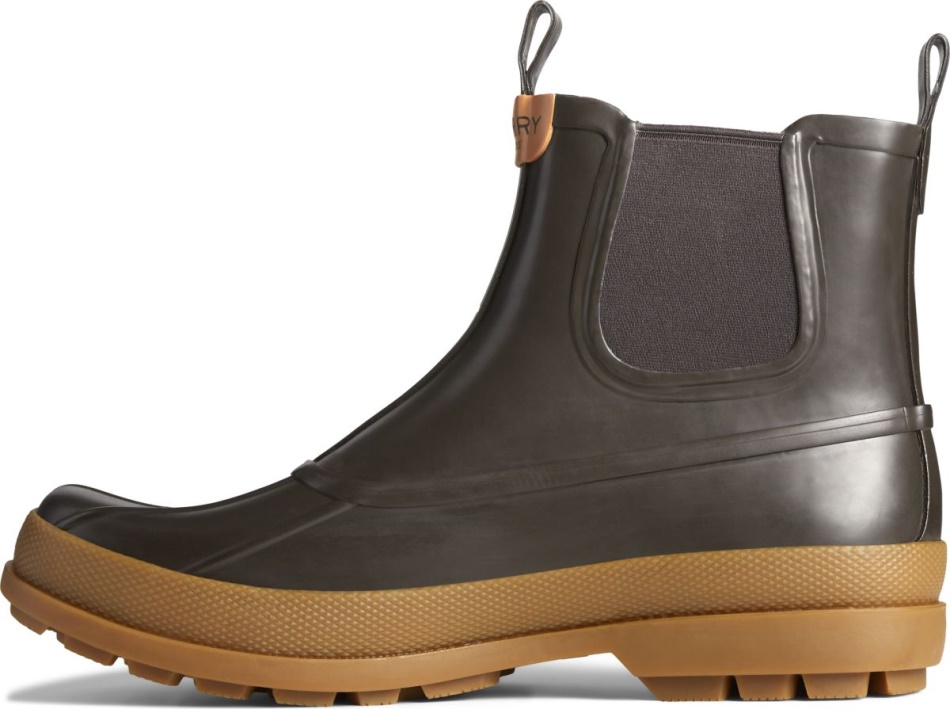 Sperry Cold Bay Rubber Chelsea Boot Brown