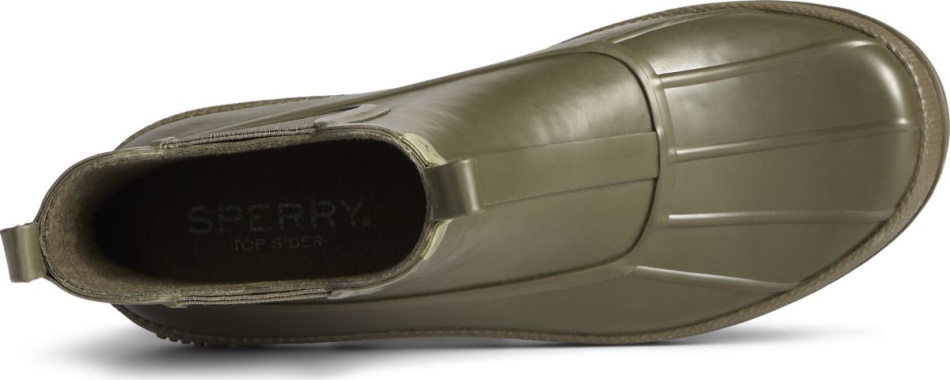 Sperry Cold Bay Rubber Chelsea Boot Olive