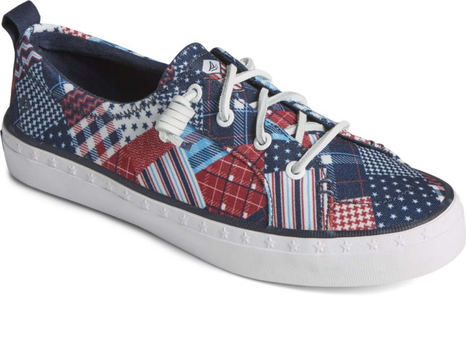 Sperry Crest Vibe Americana Madras Sneaker Multi
