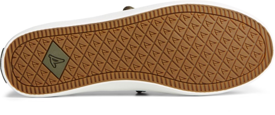 Sperry Crest Vibe Camo Metallic Leather Sneaker Olive