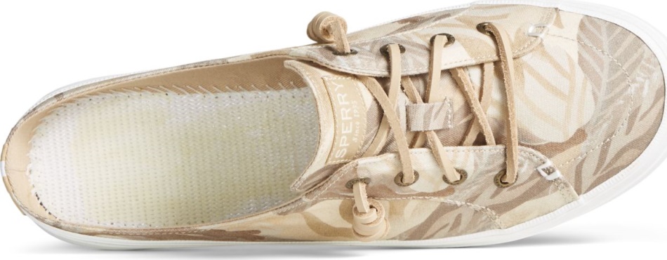 Sperry Crest Vibe Coral Floral Mule Sneaker Tan