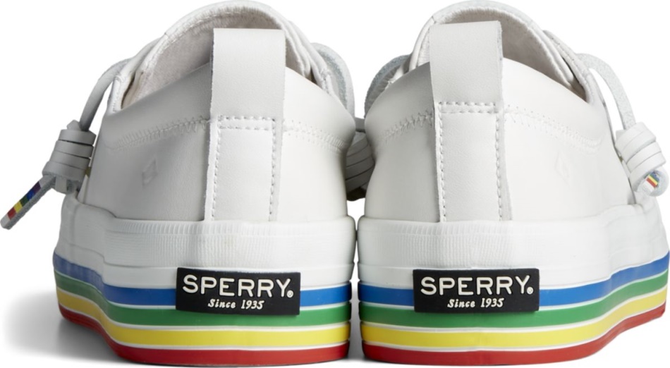 Sperry Crest Vibe Platform Pride Sneaker White