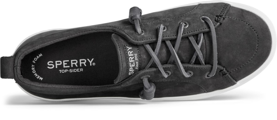 Sperry Crest Vibe Platform Stripe Sneaker Black
