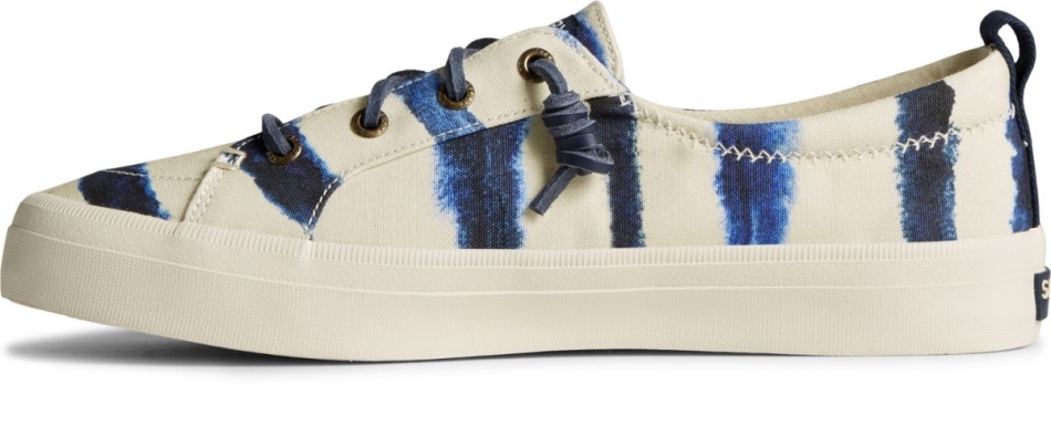 Sperry Crest Vibe Tie Dye Stripe Sneaker Navy