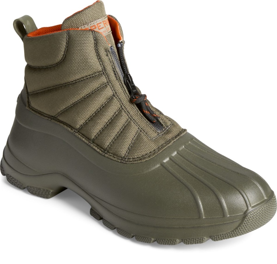 Sperry Duck Float Zip Boot Olive