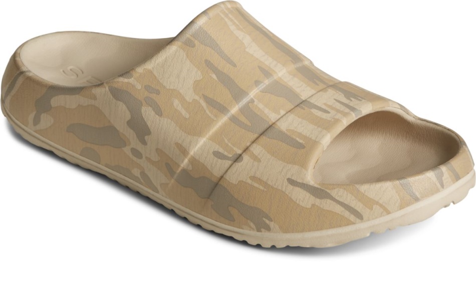 Sperry Float Camo Slide Sandal Tan Multi