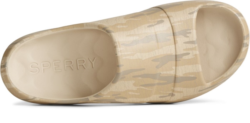 Sperry Float Camo Slide Sandal Tan Multi