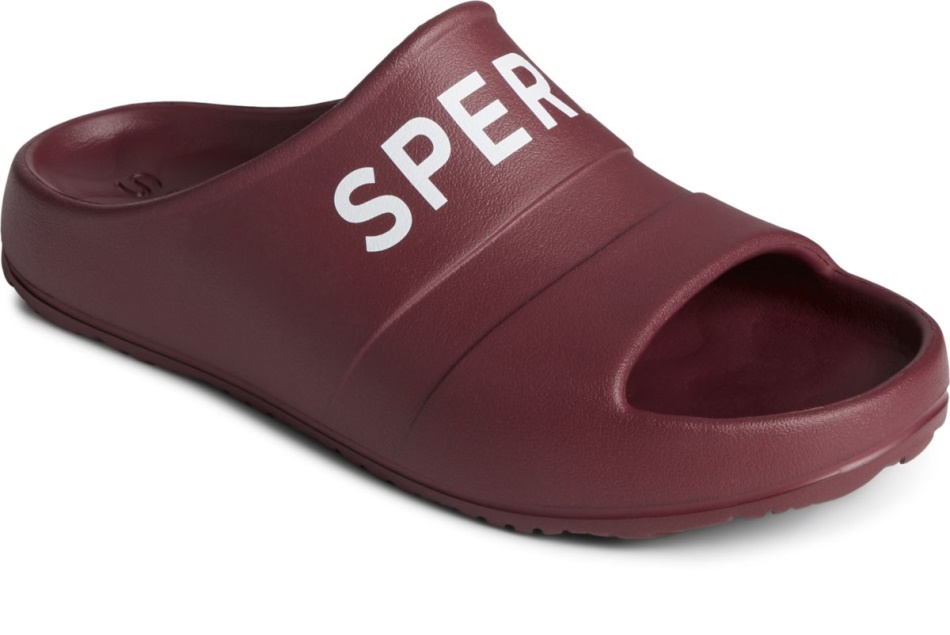 Sperry Float Slide Logo Sandal Burgandy