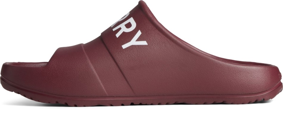 Sperry Float Slide Logo Sandal Burgandy