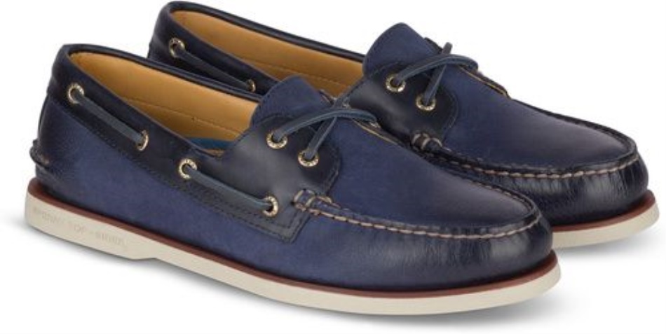 Sperry Gold Cup Authentic Original Rivingston Boat Shoe Navy