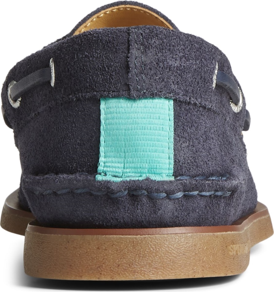 Sperry Gold Cup Authentic Original Suede Boat Shoe Navy