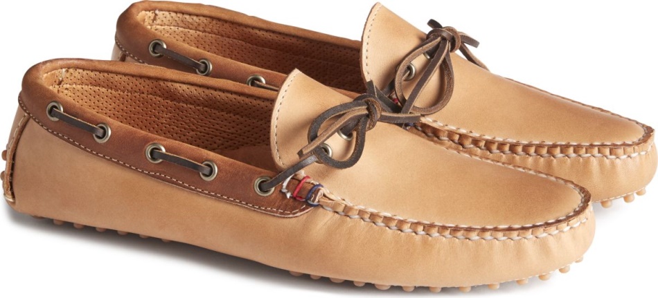 Sperry Gold Cup Handcrafted in Maine 1-Eye Driver Tan