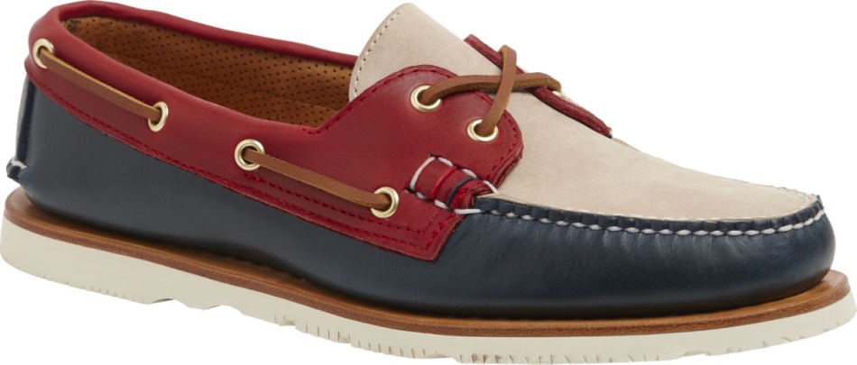 Sperry Gold Cup Handcrafted in Maine Authentic Original Tri-Tone Boat Shoe Navy Red Ivory