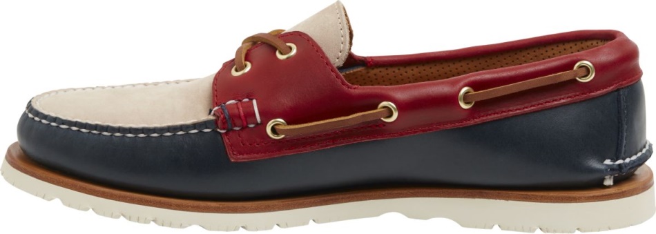 Sperry Gold Cup Handcrafted in Maine Authentic Original Tri-Tone Boat Shoe Navy Red Ivory