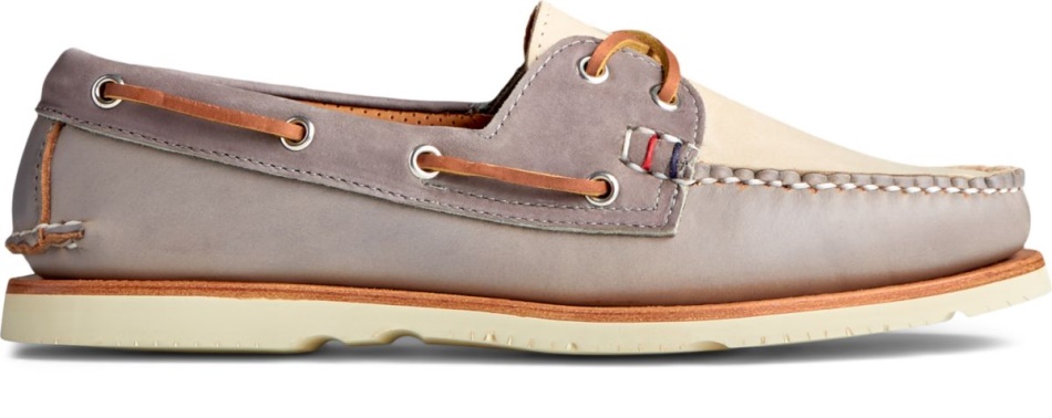 Sperry Gold Cup Handcrafted in Maine Boat Shoe Grey Tri-Tone