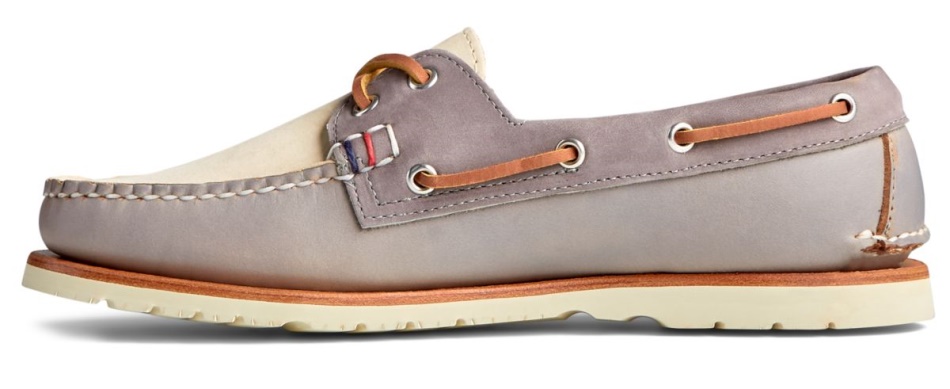 Sperry Gold Cup Handcrafted in Maine Boat Shoe Grey Tri-Tone