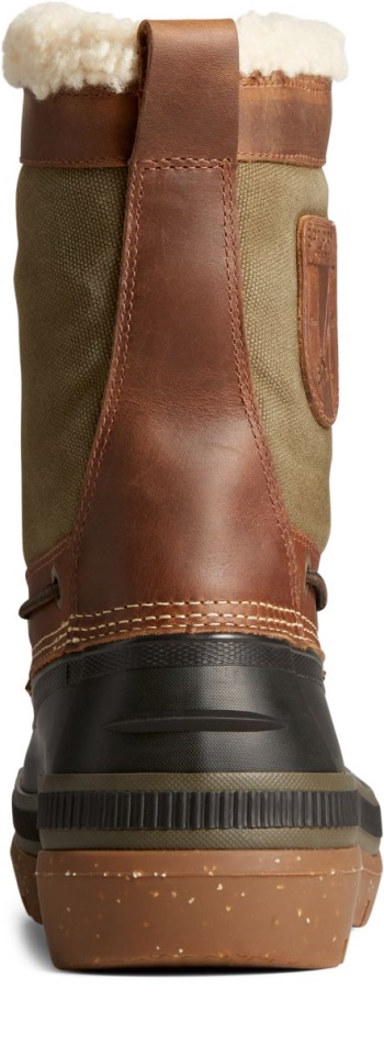 Sperry Ice Bay Tall Boot Thinsulate Brown Olive