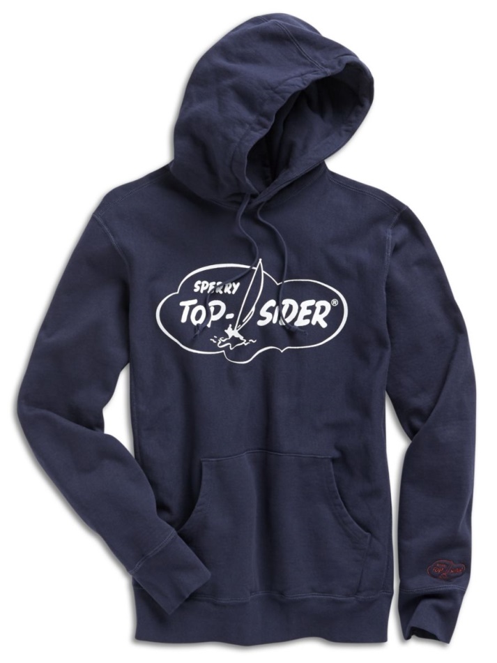 Sperry Made in USA Cloud Cotton Hoodie Navy