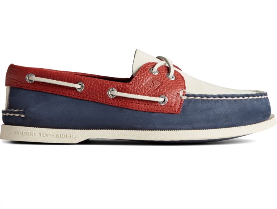 Sperry Men\s Authentic Original 2-Eye Tumbled Boat Shoe Array