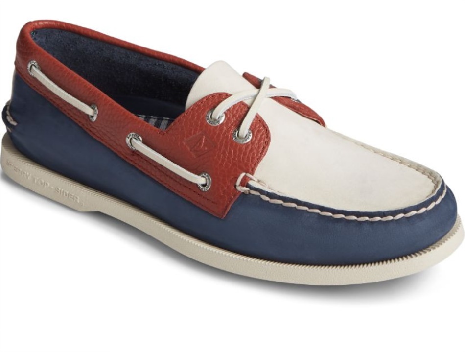 Sperry Men\s Authentic Original 2-Eye Tumbled Boat Shoe Array