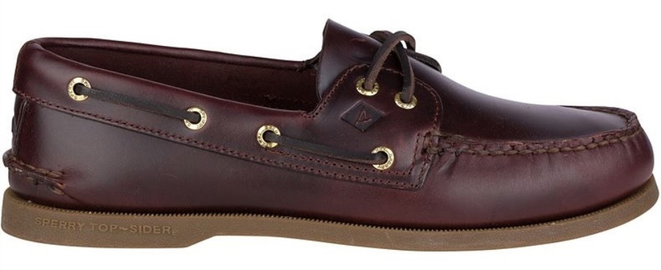 Sperry Men\s Authentic Original 2-Eye Wide Boat Shoe Brown