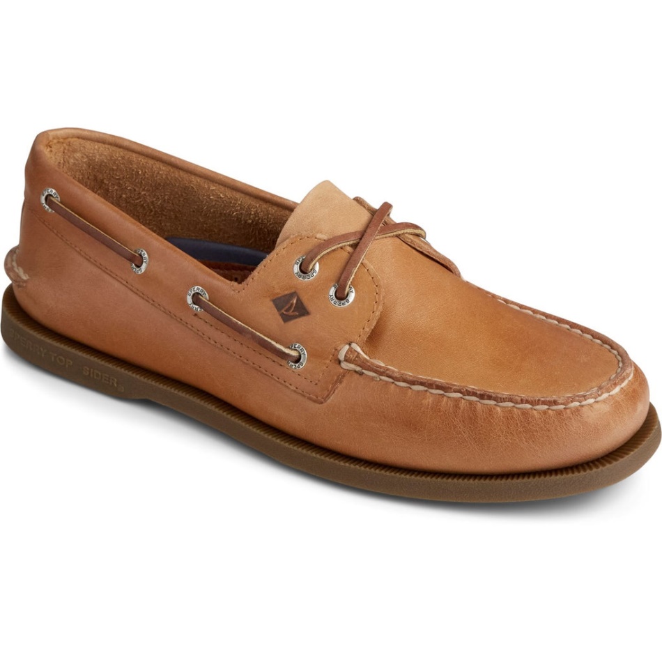 Sperry Men\s Authentic Original Leather Boat Shoe Nutmeg