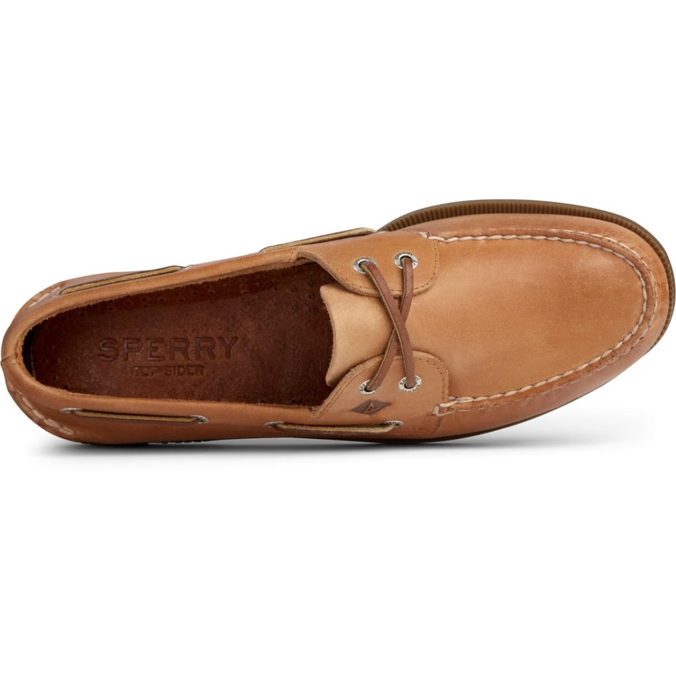 Sperry Men\s Authentic Original Leather Boat Shoe Nutmeg