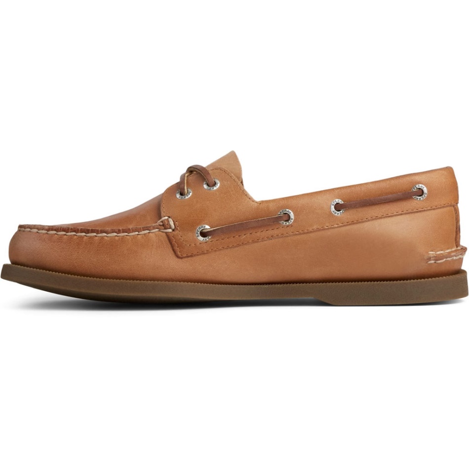 Sperry Men\s Authentic Original Leather Boat Shoe Nutmeg