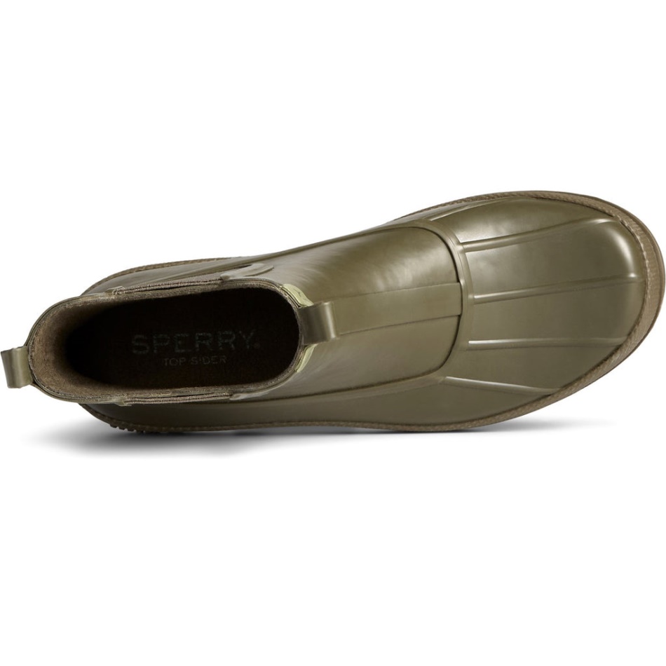 Sperry Men\s Cold Bay Rubber Chelsea Boot Olive