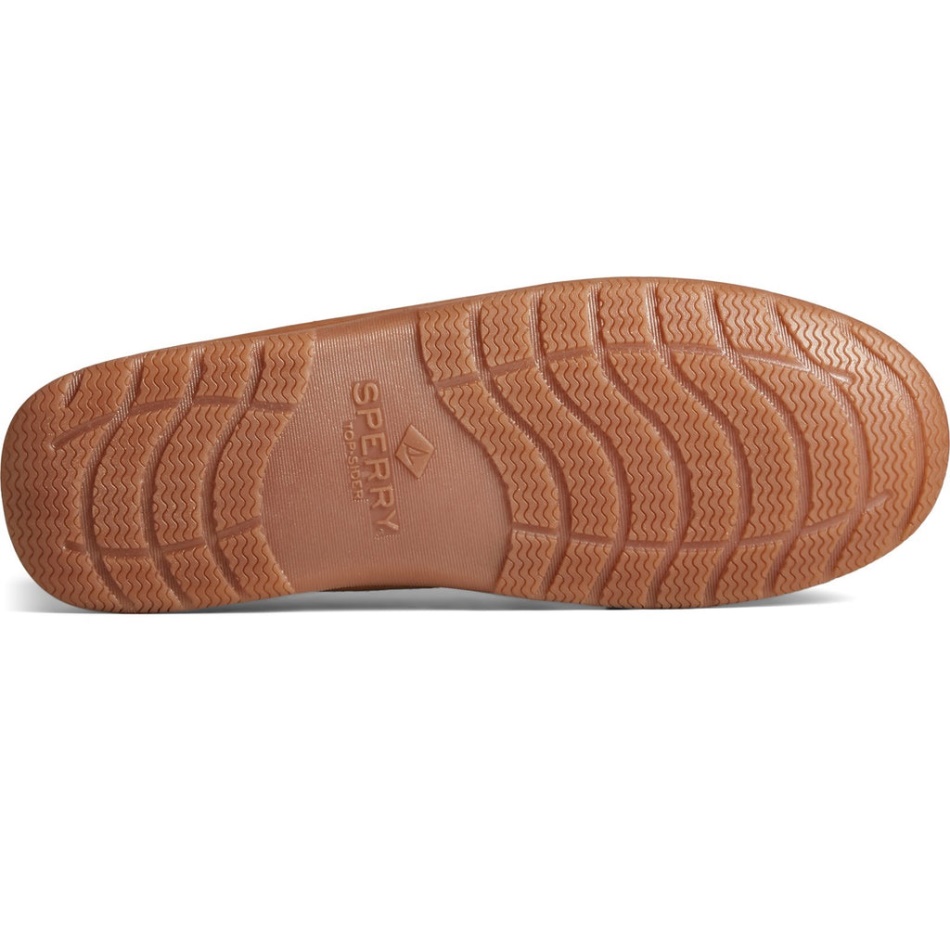 Sperry Men\s Doyle Moccasin Slippers Cinnamon