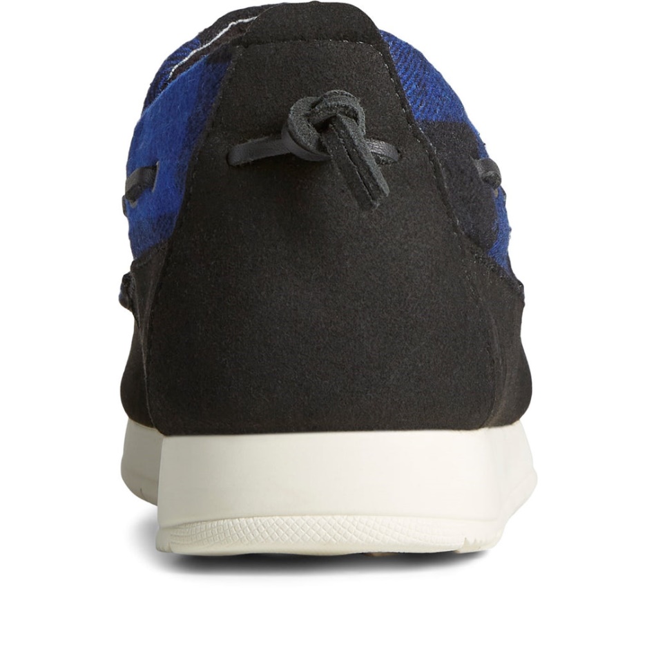 Sperry Men\s Moc-Sider Buffalo Check Shoes Blue