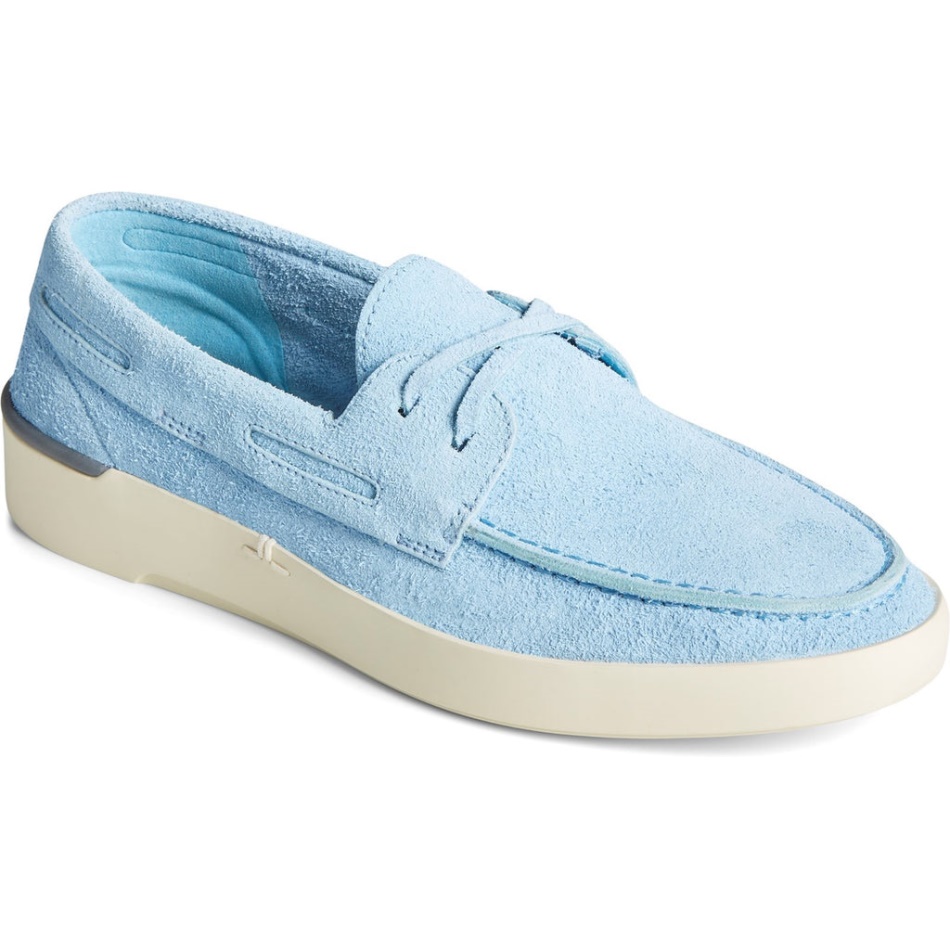 Sperry Men\s Sperry x John Legend Plushwave Slip On Boat Shoe Blue