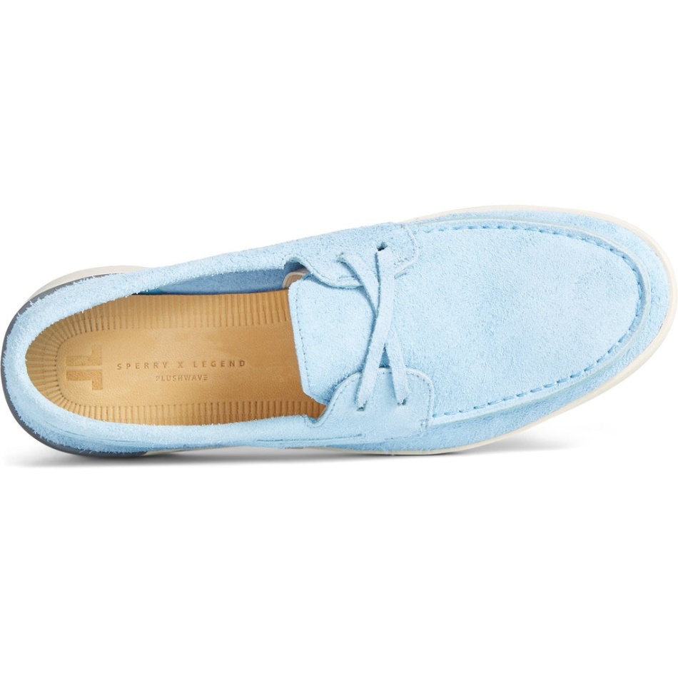 Sperry Men\s Sperry x John Legend Plushwave Slip On Boat Shoe Blue