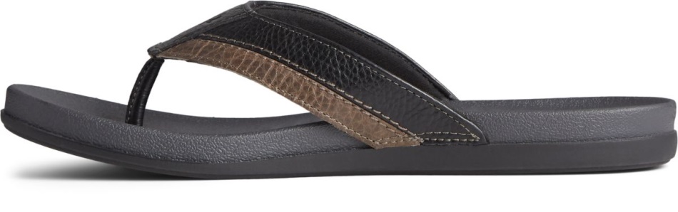 Sperry PLUSHWAVE Dock Flip Flop Black