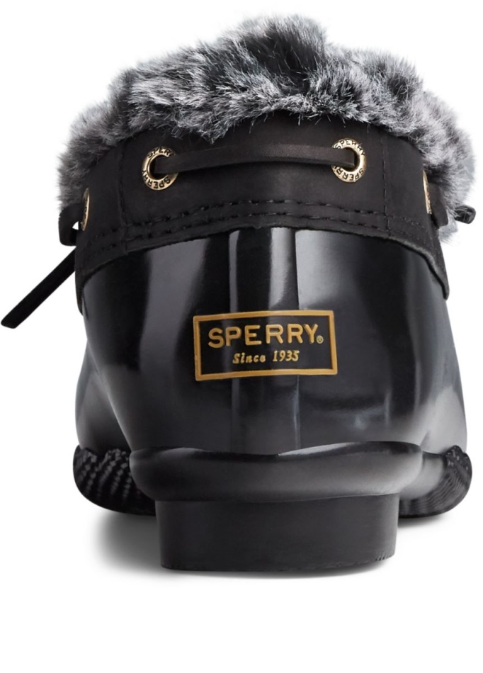 Sperry Saltwater 1-Eye Cozy Duck Boot Black
