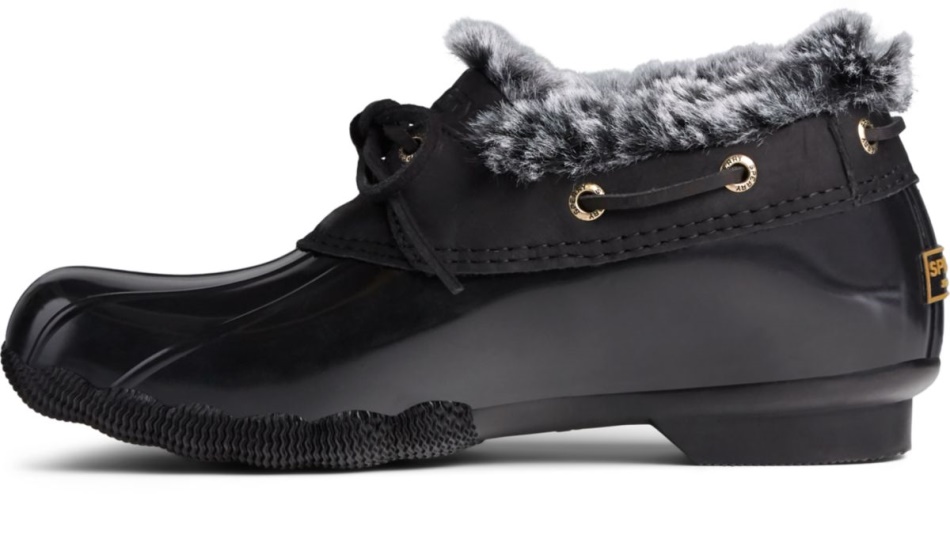 Sperry Saltwater 1-Eye Cozy Duck Boot Black