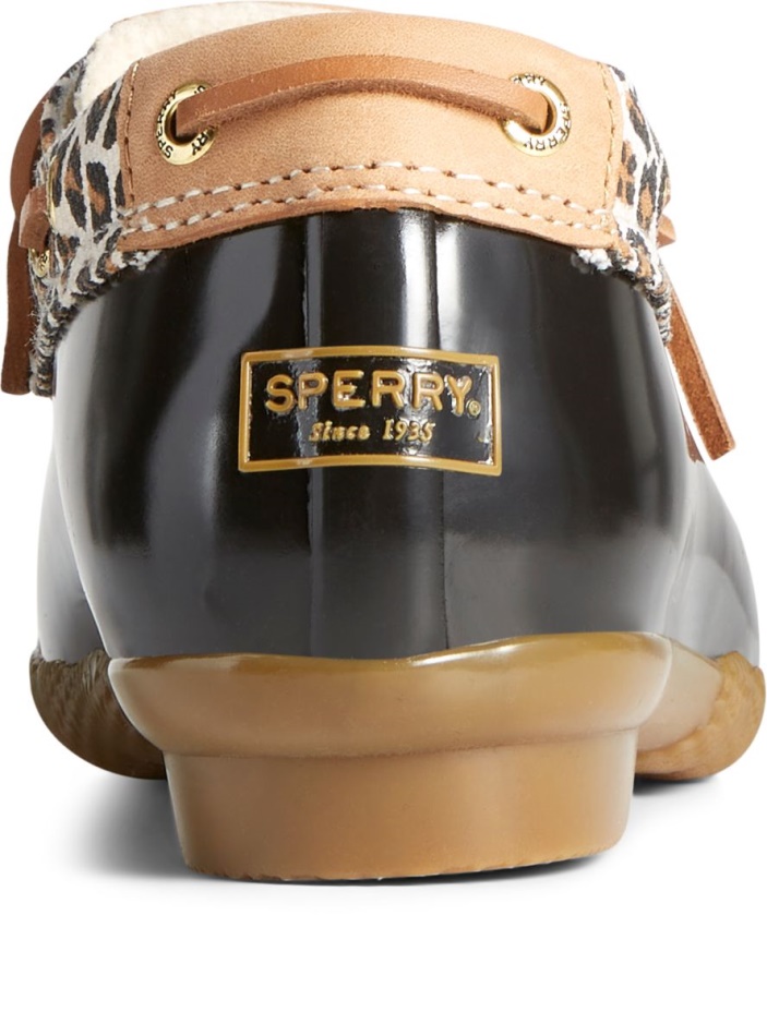 Sperry Saltwater Cheetah 1-Eye Duck Boot Tan