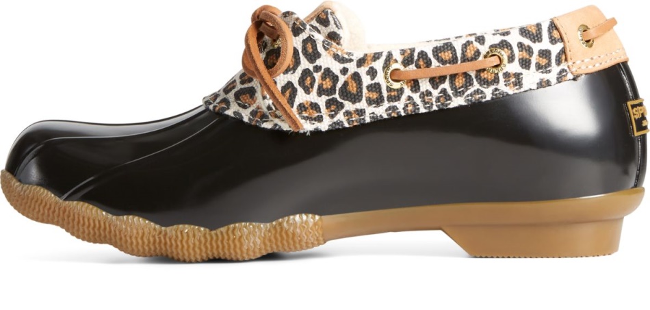 Sperry Saltwater Cheetah 1-Eye Duck Boot Tan